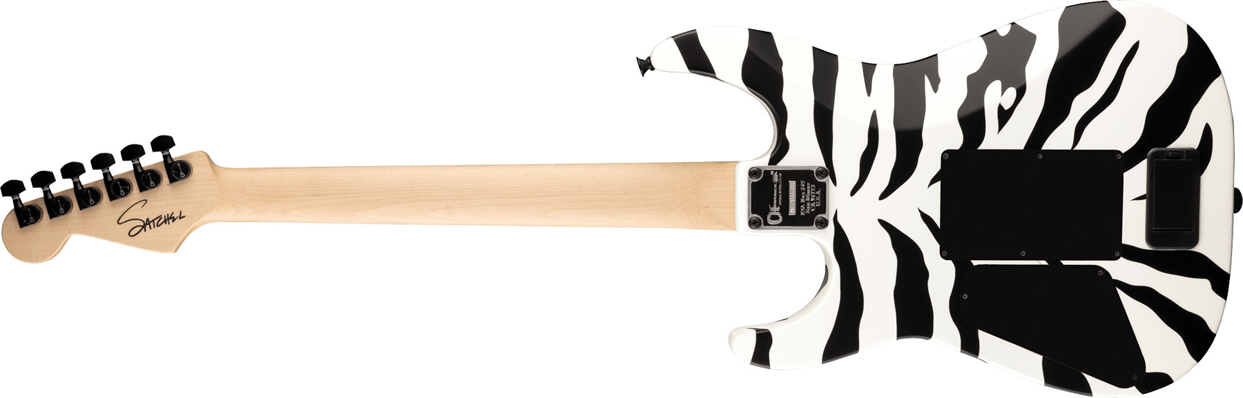 Charvel Satchel Dinky Dk22 Hh Fr M Pro-mod Signature Fishman Fluence Classic Mn - Satin White Bengal - Elektrische gitaar in Str-vorm - Variation 1