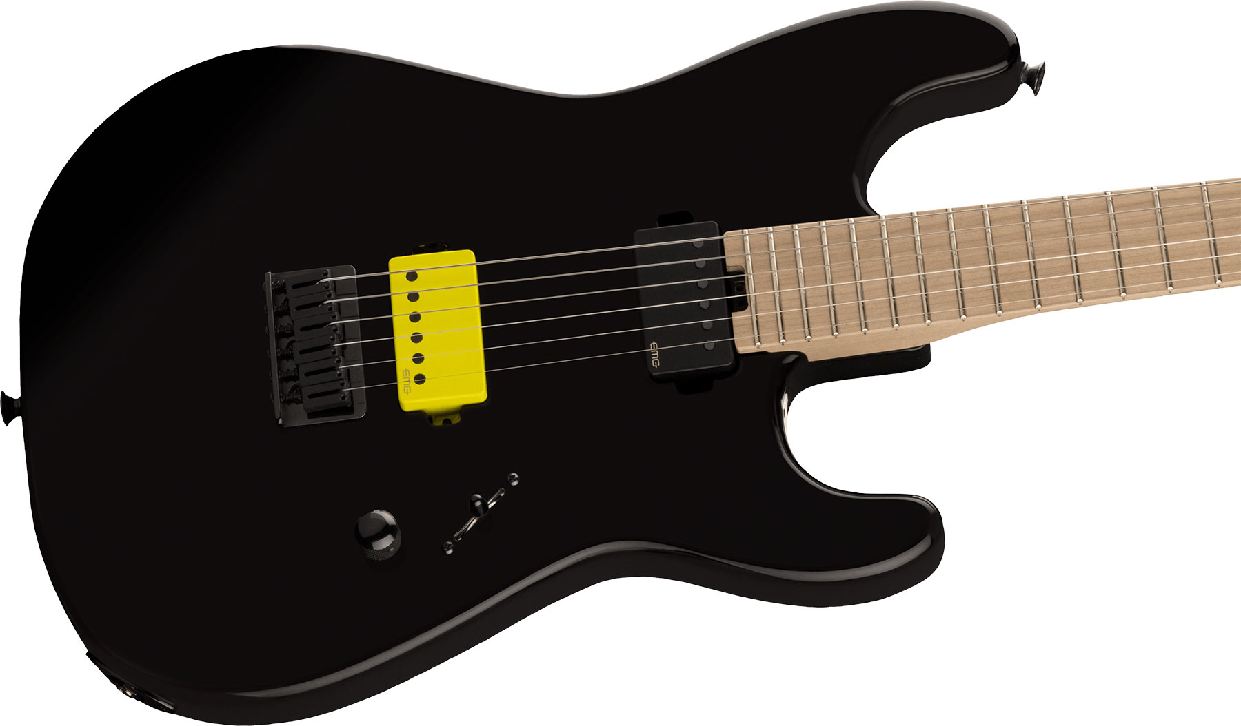 Charvel Sean Long San Dimas Style 1 Pro-mod Signature 2h Emg Ht Mn - Gloss Black - Elektrische gitaar in Str-vorm - Variation 2