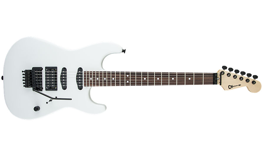 Charvel Usa Select San Dimas Style 1 Hss Fr Rw - Snow Blind Satin - Elektrische gitaar in Str-vorm - Variation 1