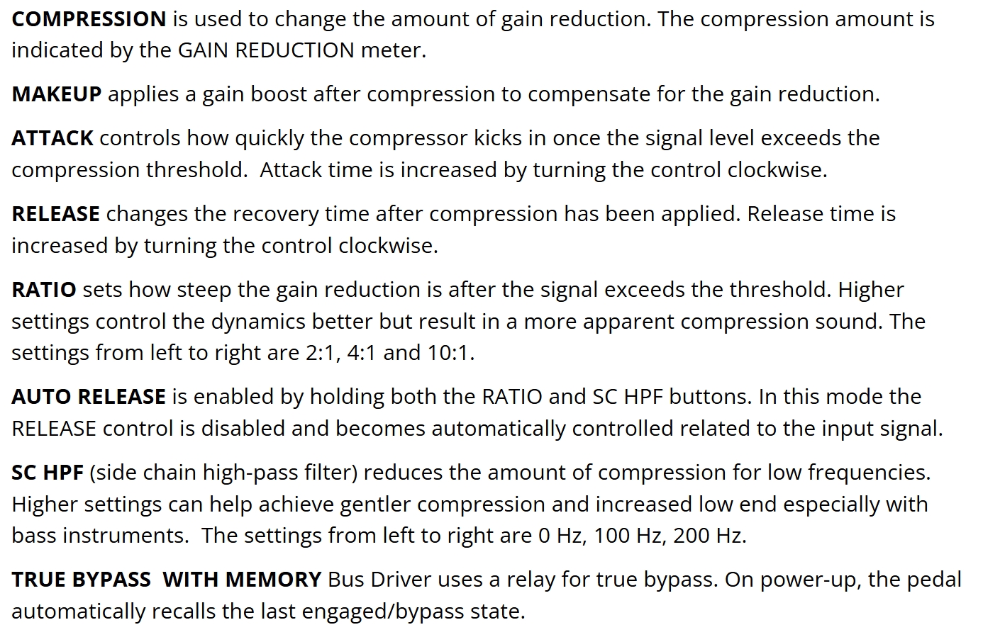 Citadel Electronics Ltd Bus Driver Analog Vca Compressor - Compressor/sustain/noise gate effect pedaal - Variation 4
