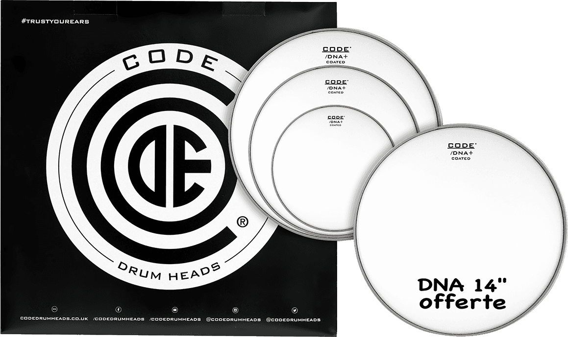 Code Drumheads Tom Pack Dna SablÉe Fusion 10/12/14 + Cc 14 - Vellen set - Main picture