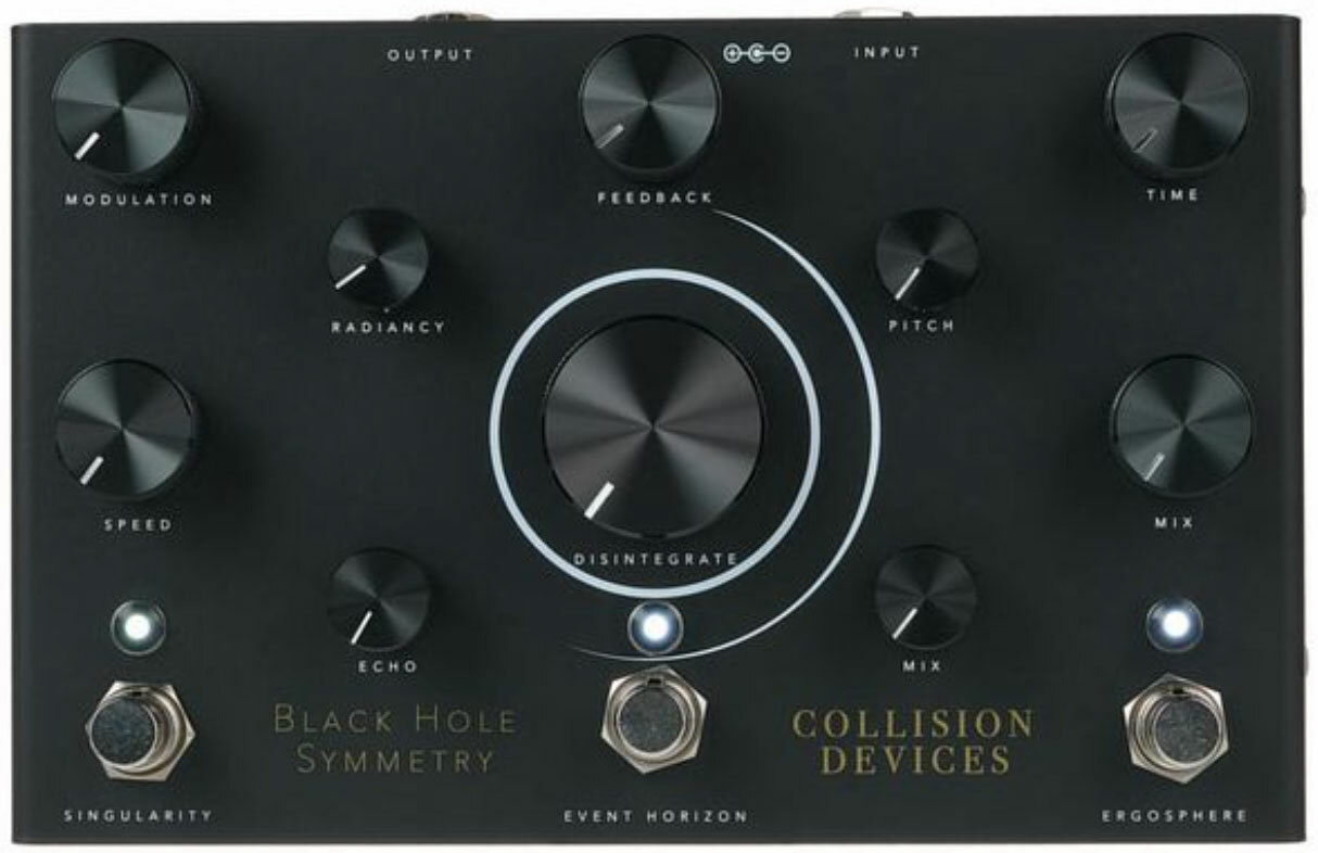 Collision Devices Black Hole Symmetry Delay Reverb Fuzz - Multieffecten Pedaal voor Electrische Gitaar - Main picture