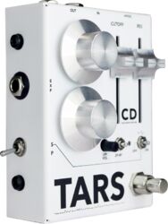 Overdrive/distortion/fuzz effectpedaal Collision devices Tars Silver On White