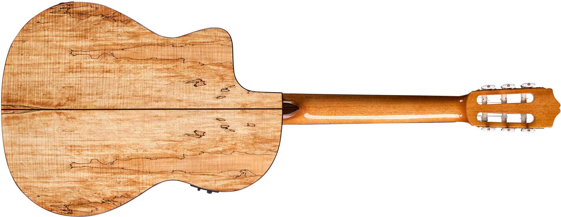 Cordoba C5 Cet Spalted Maple Limited Thinbody Cw Epicea Erable Pf - Natural - Klassieke gitaar 4/4 - Variation 1
