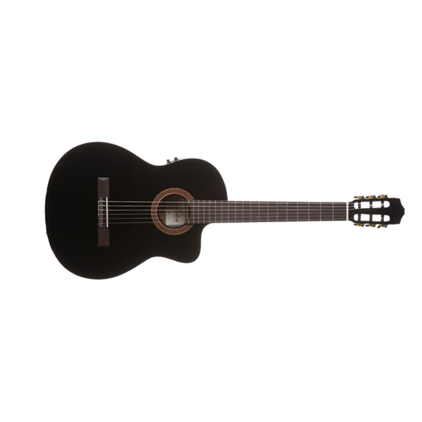 Cordoba Iberia C5-cet Thin Body - Black - Klassieke gitaar 4/4 - Main picture