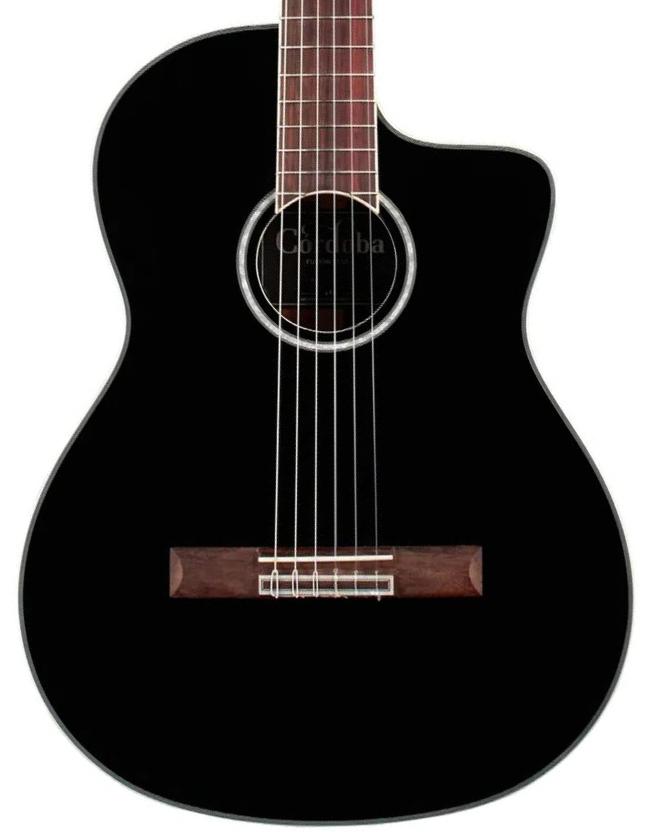 Klassieke gitaar 4/4 Cordoba Fusion 5 - Jet Black