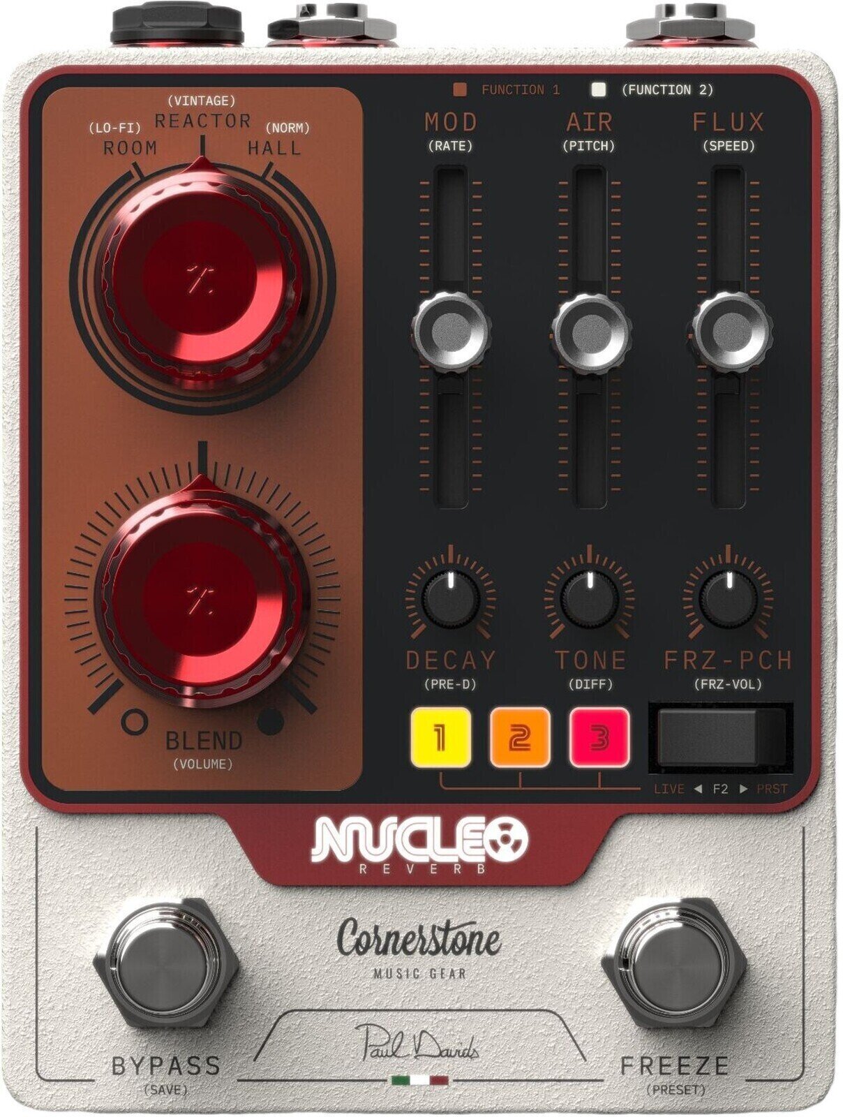 Cornerstone Music Gear Nucleo Stereo Reverb - Reverb/delay/echo effect pedaal - Main picture