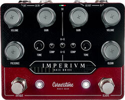 Overdrive/distortion/fuzz effectpedaal Cornerstone music gear Imperium Dual Overdrive V2