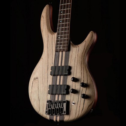 Cort A4 Ultra Ash Active Fishman Fluence Pan - Etched Natural Black - Solid body elektrische bas - Variation 1