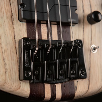 Cort A4 Ultra Ash Active Fishman Fluence Pan - Etched Natural Black - Solid body elektrische bas - Variation 4