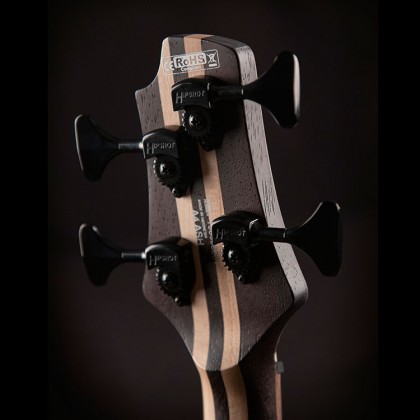 Cort A4 Ultra Ash Active Fishman Fluence Pan - Etched Natural Black - Solid body elektrische bas - Variation 5