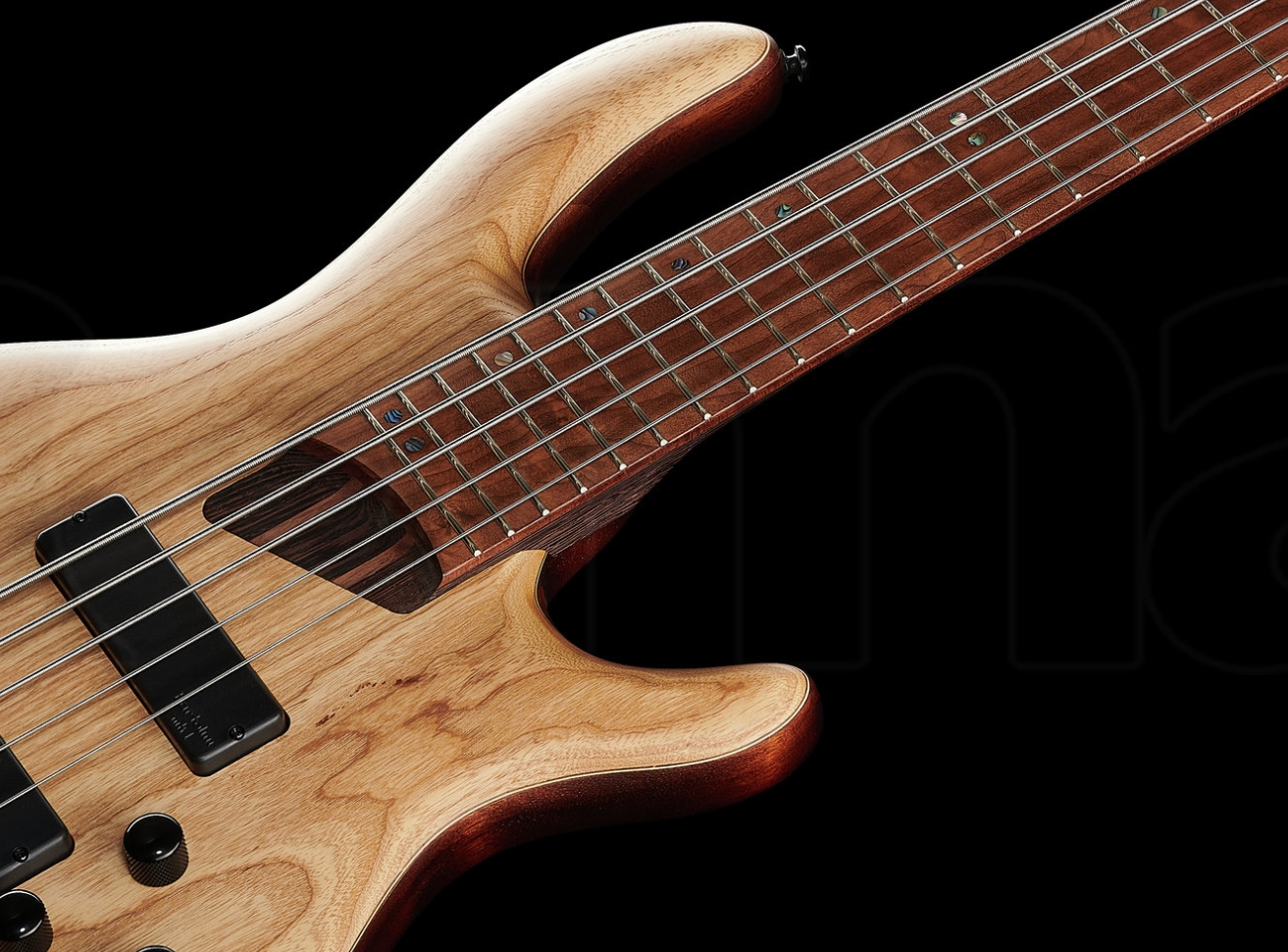 Cort B5 Element Artisan 5c Active Bartolini Mn - Open Pore Natural - Solid body elektrische bas - Variation 2