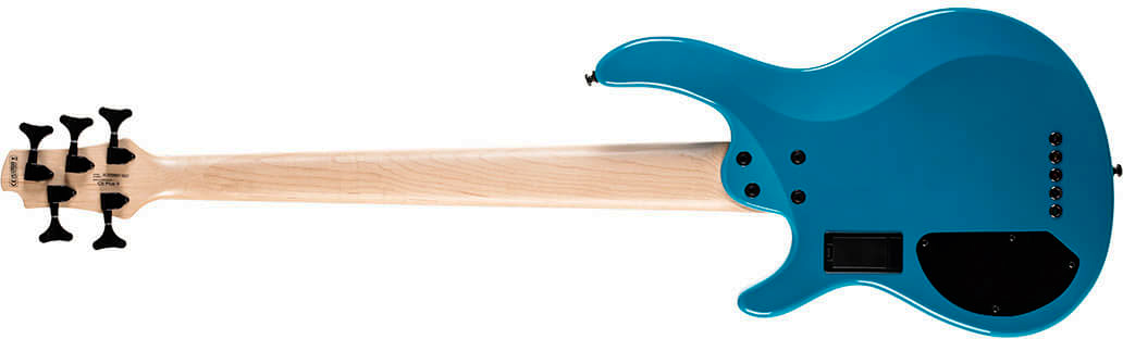 Cort C5 Deluxe Artisan 5c Active Bartolini Jat - Candy Blue - Solid body elektrische bas - Variation 1