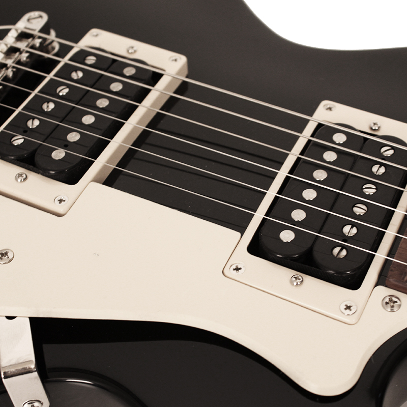 Cort Cr100 Bk Classic Rock Hh Ht - Black - Enkel gesneden elektrische gitaar - Variation 3
