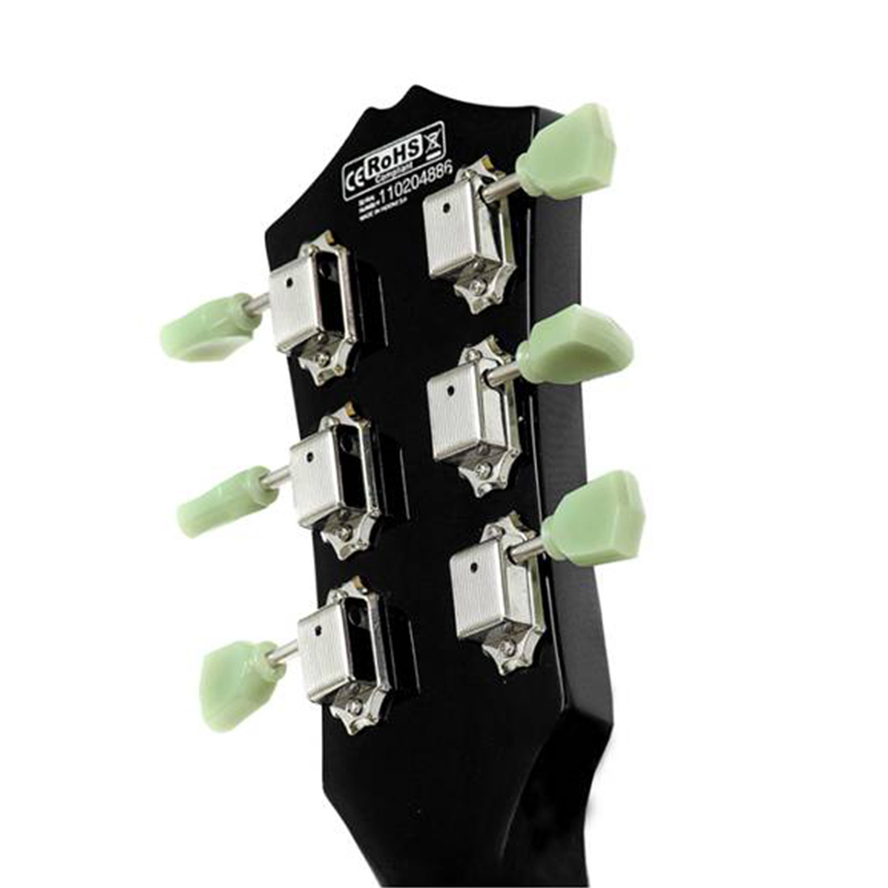 Cort Cr200 Bk Classic Rock Hh Ht - Black - Enkel gesneden elektrische gitaar - Variation 3