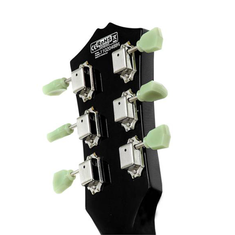 Cort Cr250 Tbk Classic Rock Hh Ht Jat - Trans Black - Enkel gesneden elektrische gitaar - Variation 4