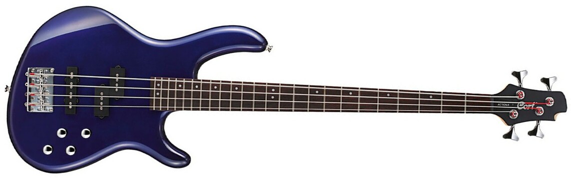 Cort Action Bass Plus Bm - Metallic Blue - Solid body elektrische bas - Main picture