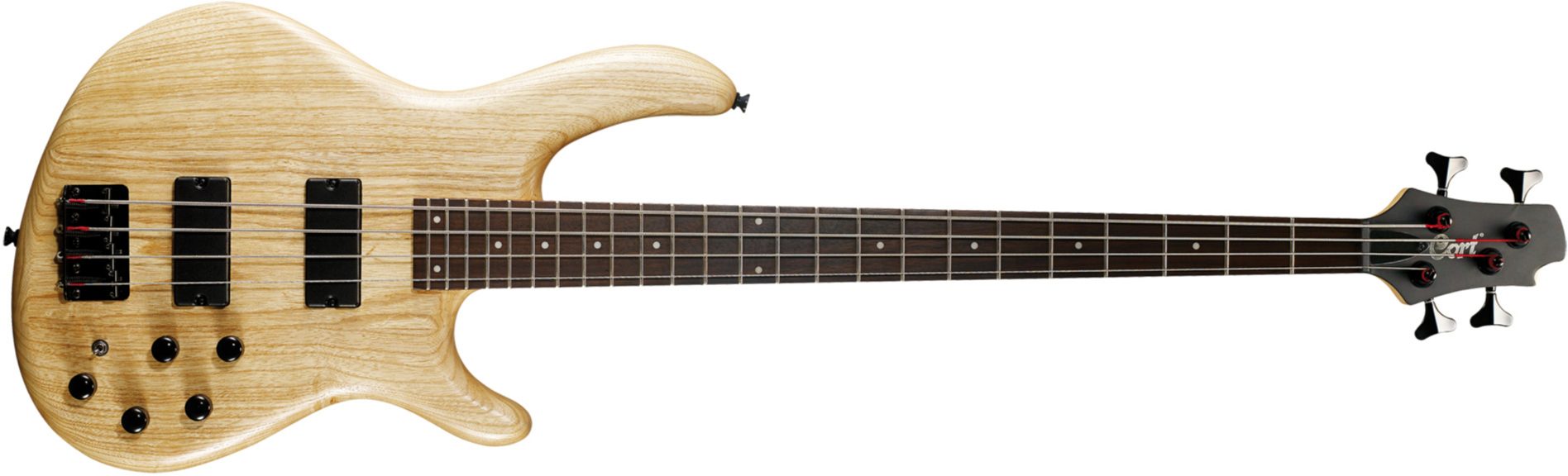 Cort Action Dlx As Opn Ash Rw - Natural Open Pore - Solid body elektrische bas - Main picture