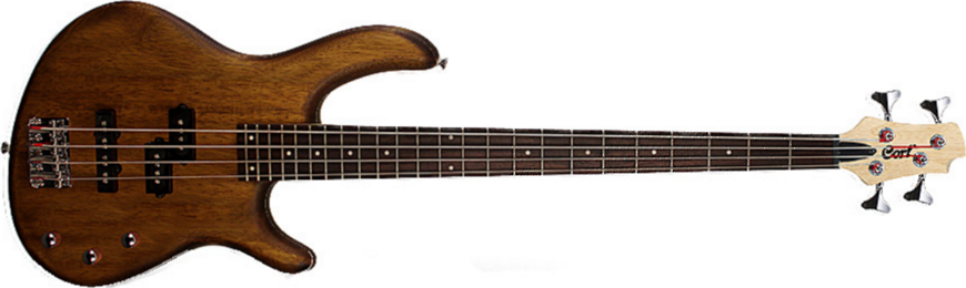 Cort Action Pj Opw - Open Pore Walnut - Solid body elektrische bas - Main picture