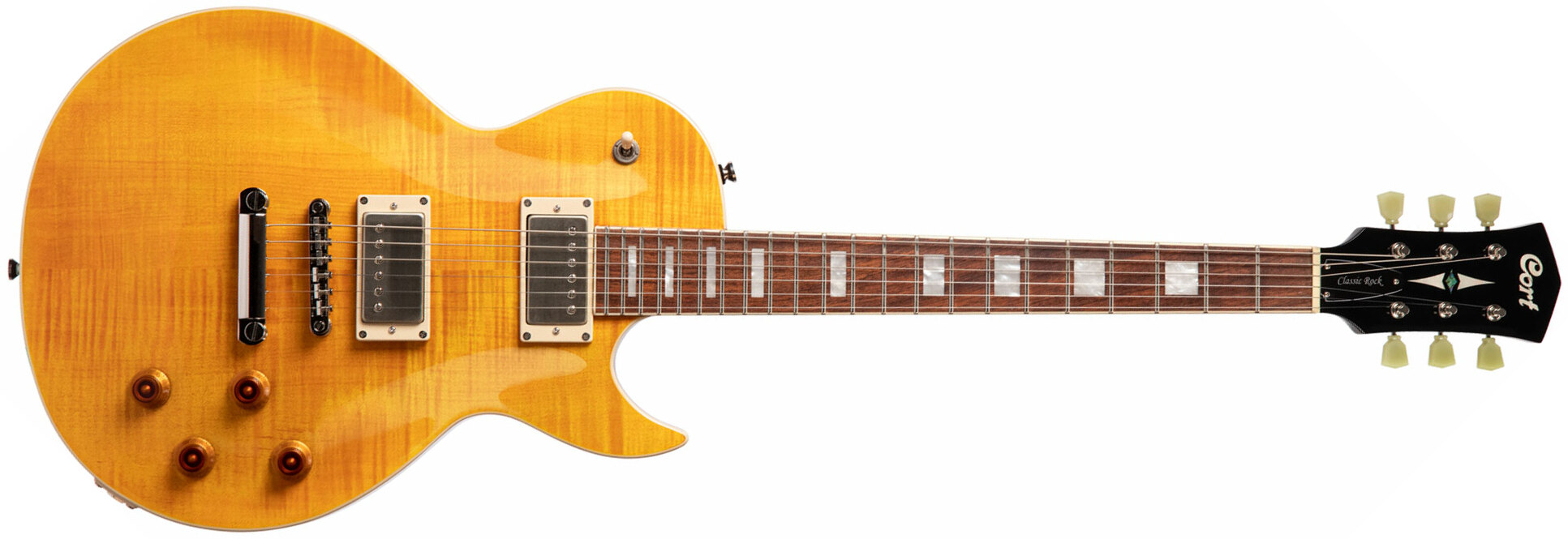 Cort Cr250 Ata Classic Rock Ht Hh Jat - Ambre Antique - Enkel gesneden elektrische gitaar - Main picture