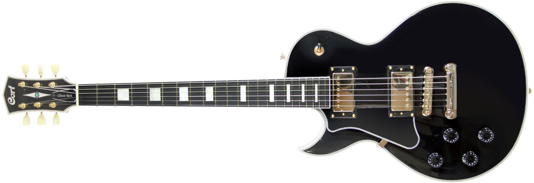 Cort Cr270 Gaucher Ht Hh Mi - Black - Single cut gitaar - Main picture