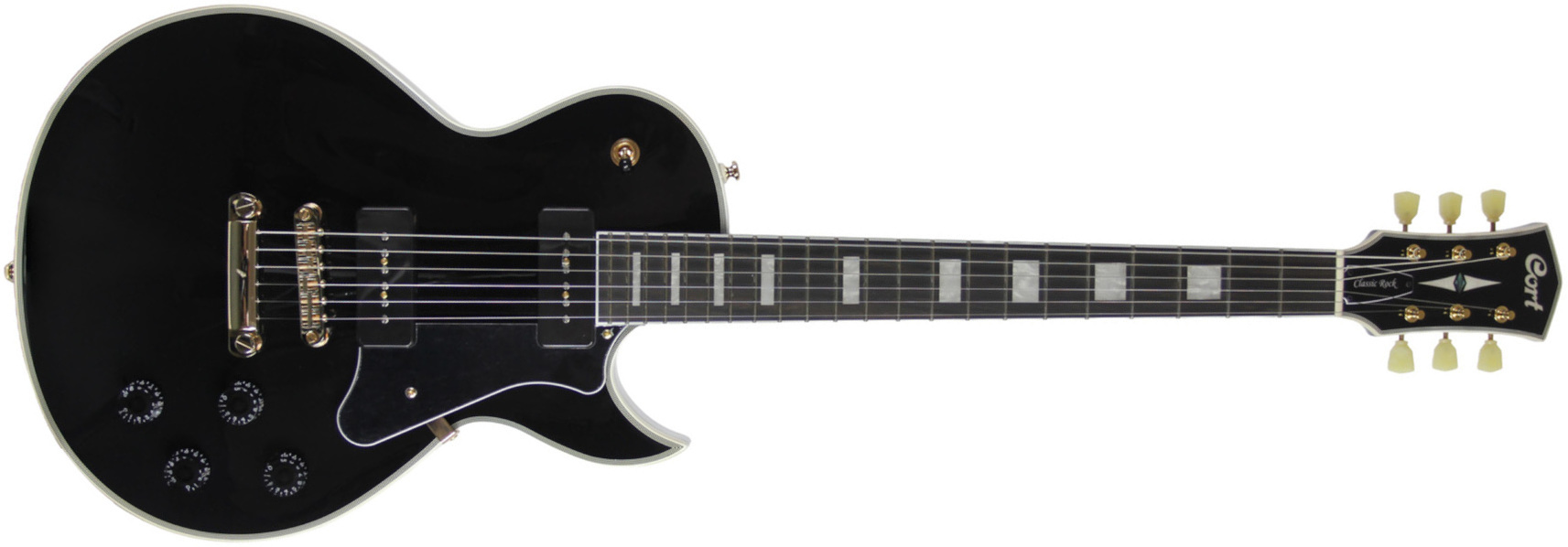 Cort Cr270 Ht P-90 Mi - Black - Single cut gitaar - Main picture