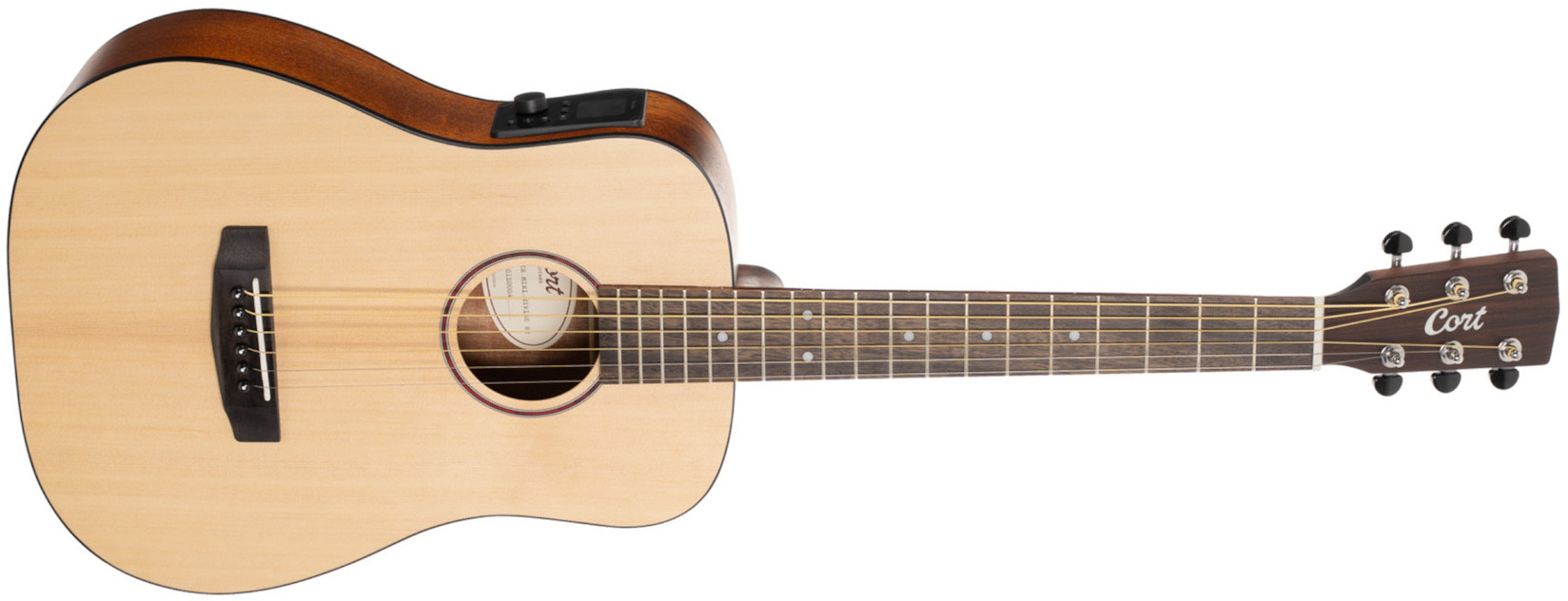 Cort Earth Go Hyvibe Epicea Acajou Lau - Natural - Folk gitaar - Main picture