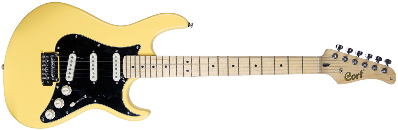 Cort G250 Tab 3s Trem Mn - Vintage White - Elektrische gitaar in Strat vorm - Main picture