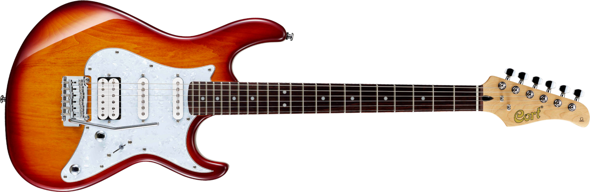 Cort G250 Tab Hss Trem - Tobacco Sunburst - Elektrische gitaar in Str-vorm - Main picture