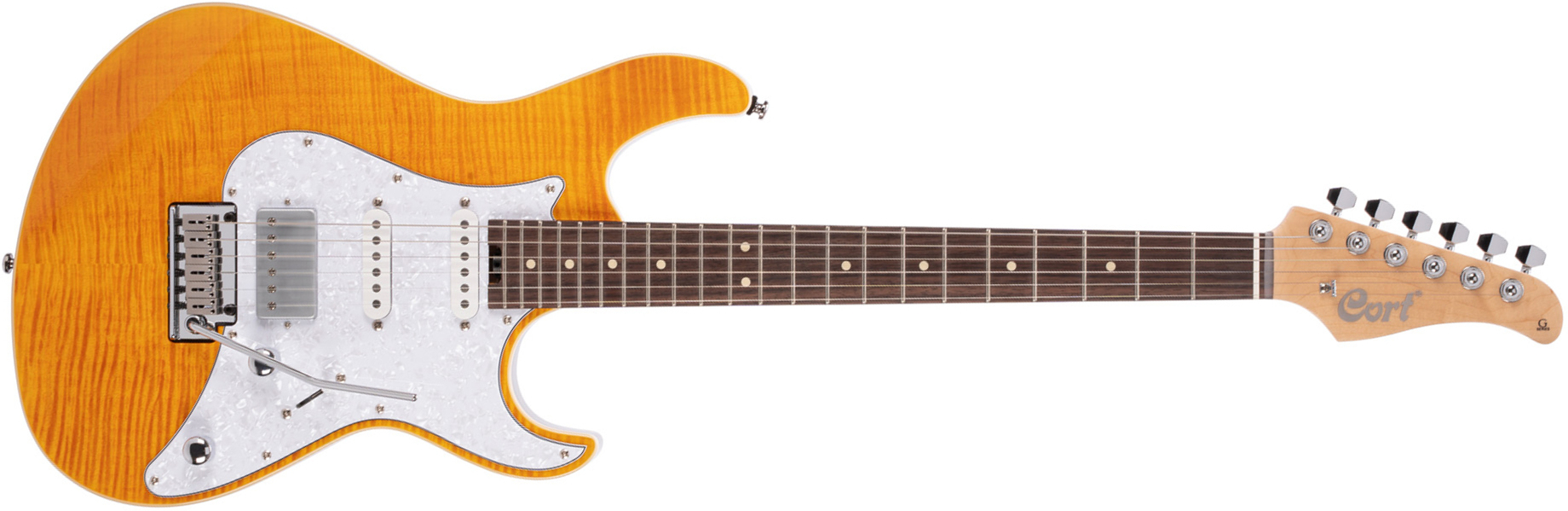 Cort G280 Seam Hss Trem Rw - Amber - Elektrische gitaar in Str-vorm - Main picture