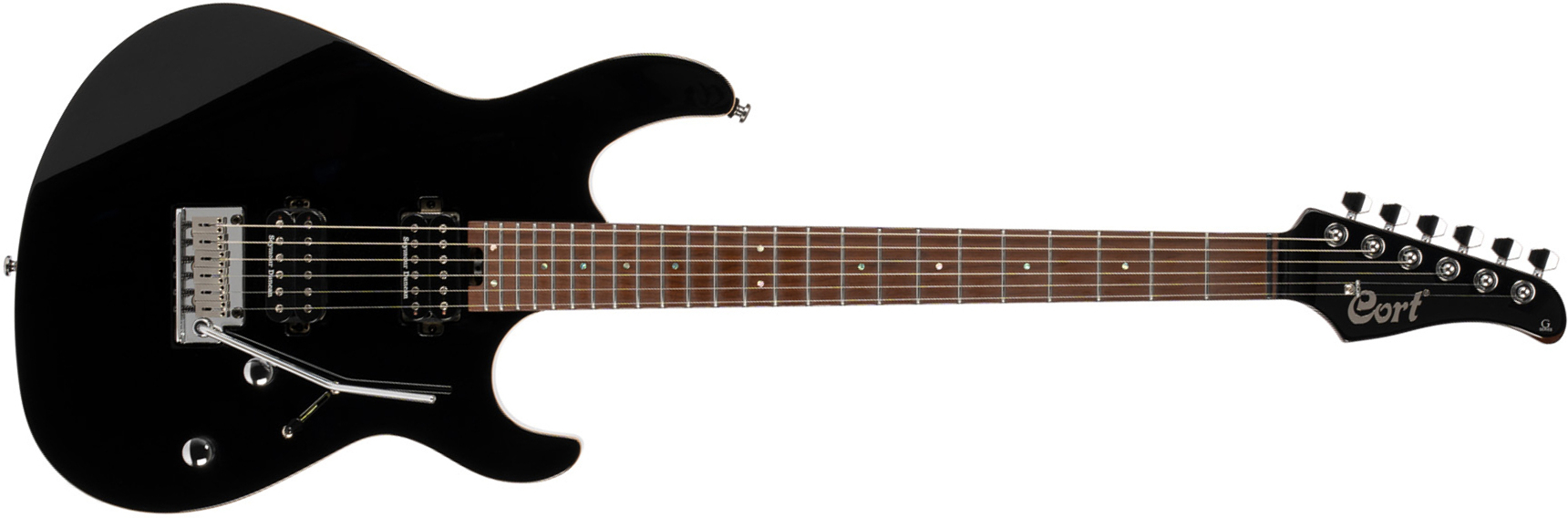 Cort G300 Pro Hh Trem Mn - Black - Elektrische gitaar in Str-vorm - Main picture