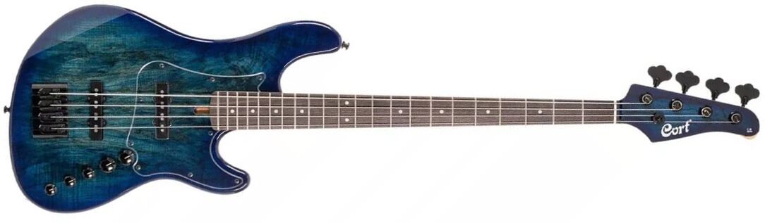 Cort Gb Fusion 4c Active Rw - Blue Burst - Solid body elektrische bas - Main picture