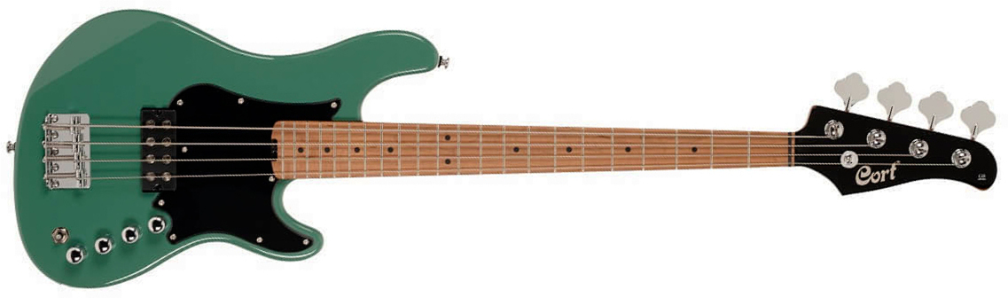 Cort Gb Short Scale Bass Shsc Active Mn - Forest Green - Solid body elektrische bas - Main picture