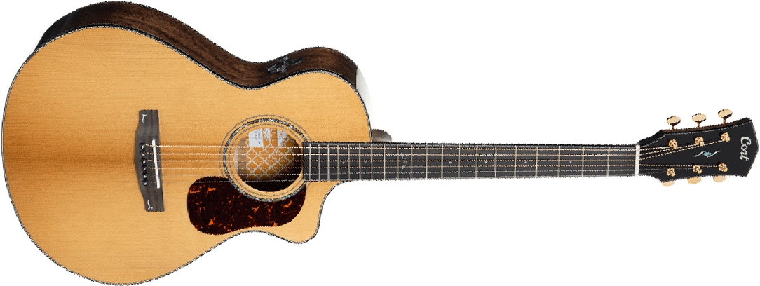 Cort Gold-mc6 Ovangkol Concert Cw Epicea Ovangkol Eb - Natural - Folk gitaar - Main picture