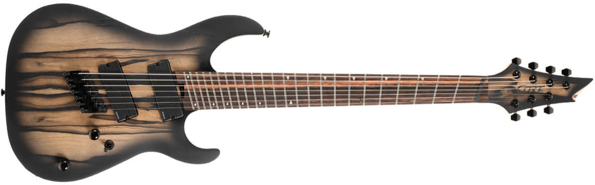 Cort Kx507ms Multiscale 7c 2h Fishman Fluence Ht Eb - Natural Black Burst - Multi-scale gitaar - Main picture