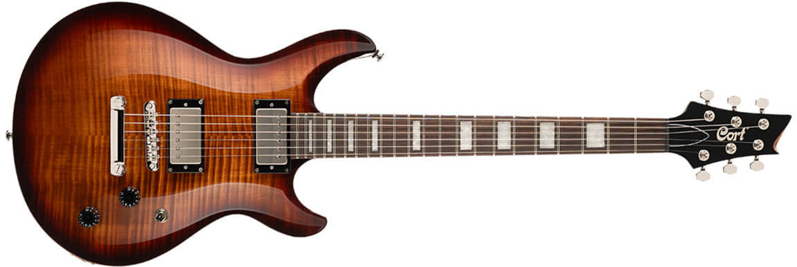 Cort M600 2h Ht Rw - Tobacco Sunburst - Double cut gitaar - Main picture