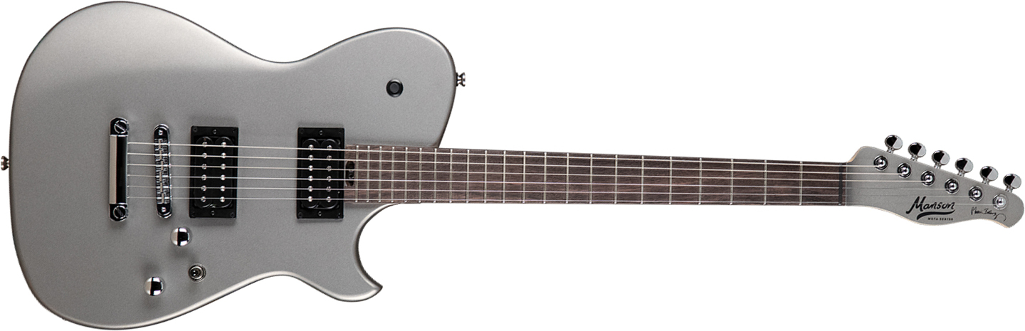 Cort Matthew Bellamy Mbm-1 Signature Hh Ht Lau - Silver Sparkle - Retro-rock elektrische gitaar - Main picture