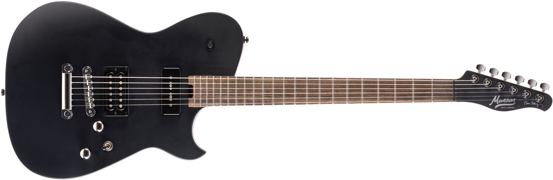 Cort Matthew Bellamy Mbm2 Meta Signature Hs P90 Ht Lau - Satin Black - Televorm elektrische gitaar - Main picture