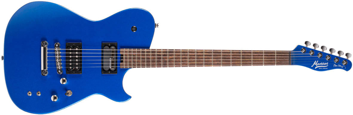 Cort Matthew Bellamy Mbm2 Sustainiac Meta Signature 2h Ht Lau - Meta Blue - Televorm elektrische gitaar - Main picture