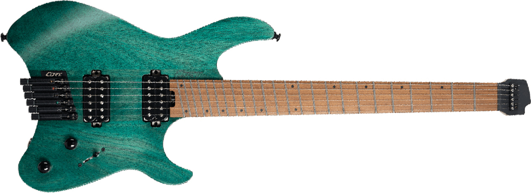 Cort Space G6ms Multiscale 2h Ht Mn - Semi Gloss Turquoise - Multi-scale gitaar - Main picture