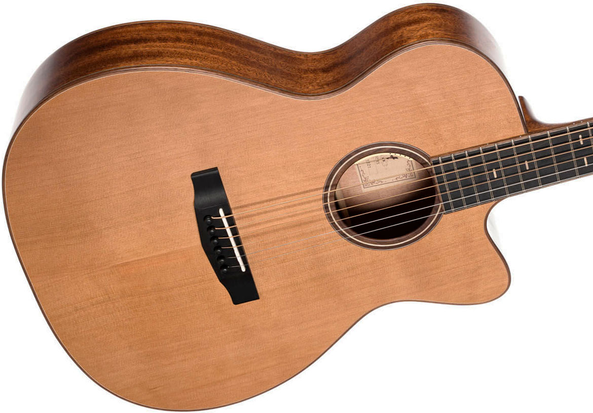 Cort Flow Oc Om Cw Cedre Acajou Eb - Natural Satin - Folk gitaar - Variation 2