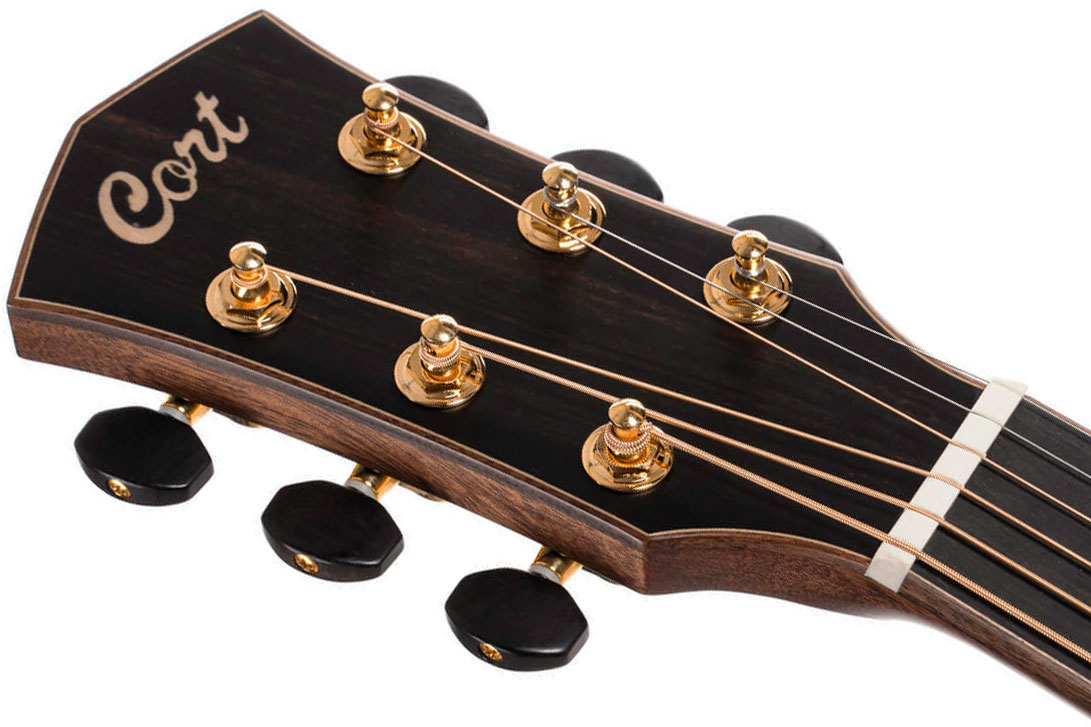 Cort Flow Oc Om Cw Cedre Acajou Eb - Natural Satin - Folk gitaar - Variation 8