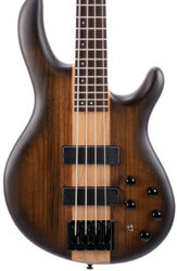 Solid body elektrische bas Cort C4 Plus Artisan - Antique brown burst