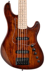 Solid body elektrische bas Cort GB-Fusion 5-String - Antique brown burst