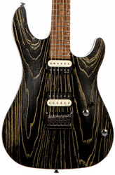 Elektrische gitaar in str-vorm Cort KX300 - Etched black gold
