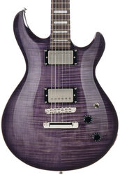 Double cut gitaar Cort M600 - Trans Purple Burst