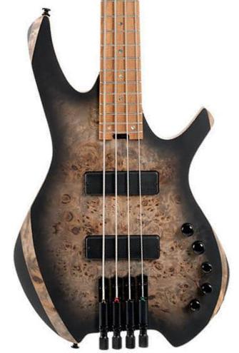 Solid body elektrische bas Cort Artisan Space 4-String - Star dust black