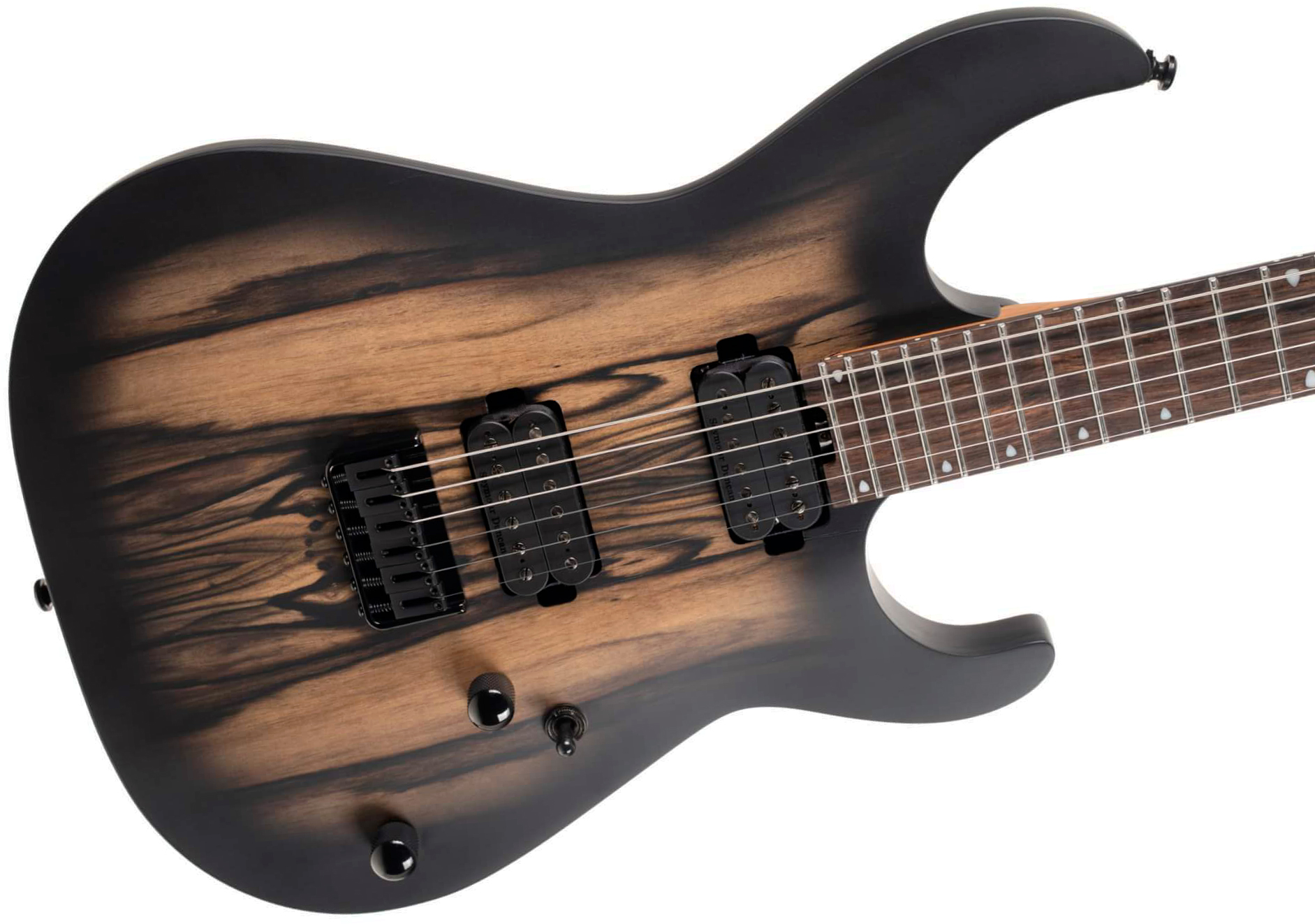 Cort Kx500 2h Seymour Duncan Ht Eb - Natural Black Burst Matte - Metal elektrische gitaar - Variation 2