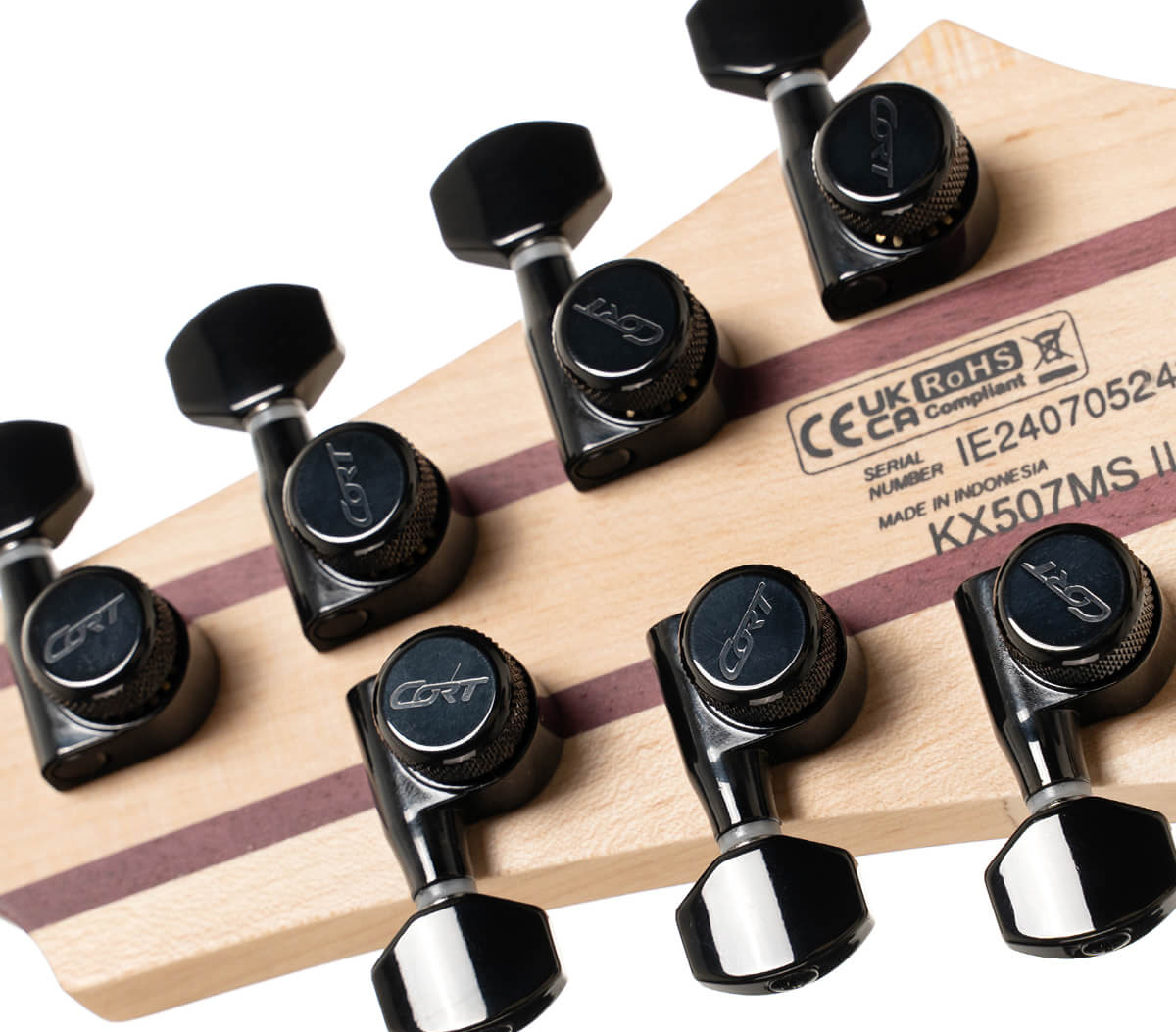 Cort Kx507ms Multiscale 7c 2h Fishman Fluence Ht Eb - Natural Black Burst - Multi-scale gitaar - Variation 6