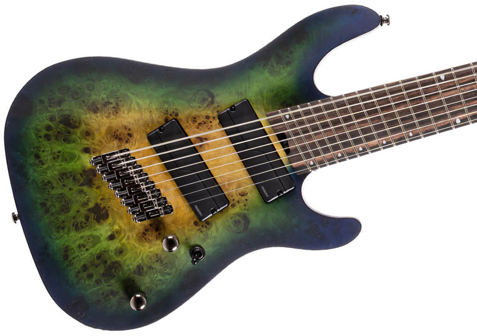 Cort Kx508 Multiscale Ii 8c 2h Fishman Fluence Ht Eb - Mariana Blue Burst - Multi-scale gitaar - Variation 2